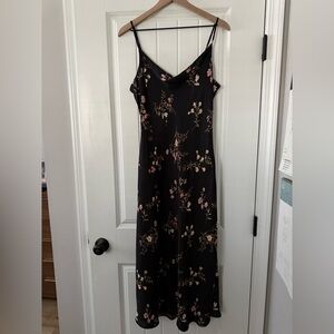 Altar'd State Black Floral Maxi Dress